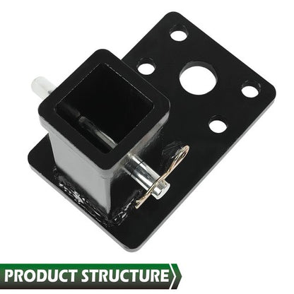 Solid Spare Fit For HMMWV HUMVEE MILITARY M998 M151A1 2'' Receiver Hitch w/ Hitch Pin Kit