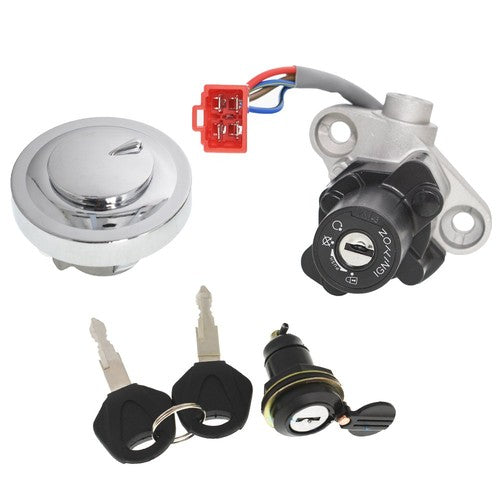 Solid Spare For Yamaha V-STAR 650 1100 1999-2016 Ignition Switch Fuel Cap Seat Lock Keys