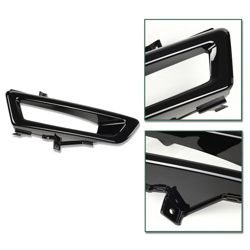 Solid Spare Bumper Fog Light Bezel Lamp Trim Fit For 15-18 Land Rover Discovery Sport