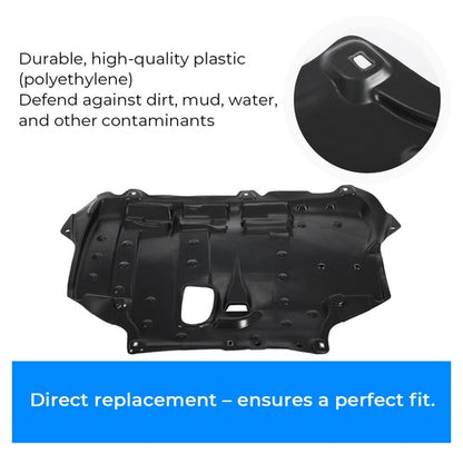 Solid Spare Engine Splash Shield For 12-18 Ford Focus 2.0L Engine Naturally Aspirated Center