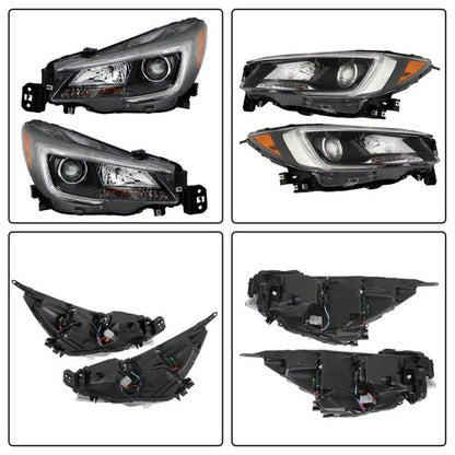 Solid Spare Left and Right Assembly Headlight Fit For Outback/Legacy 2018-2019 Holagen Clear