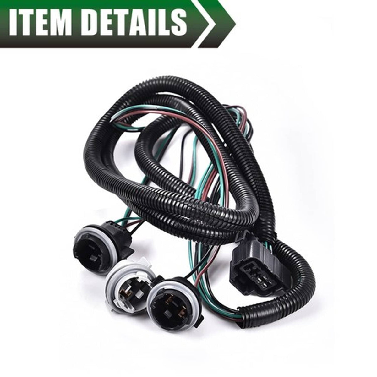 Solid Spare Fit For 07-14 Chevy GMC Pickup Truck Right Side Tail Light Lamp Wiring Harness