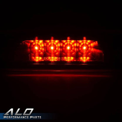 Solid Spare Fit For 1997-2001 Jeep Cherokee LED 3rd Rear Brake Tail Light Black