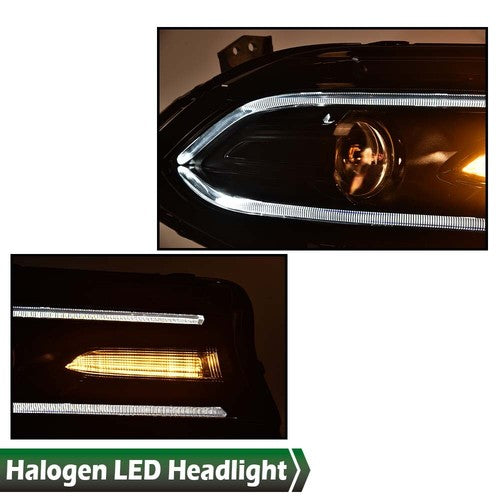 Solid Spare Fit For Dodge Charger 2015-2023 LED DRL Projector Headlight Right Passenger Side