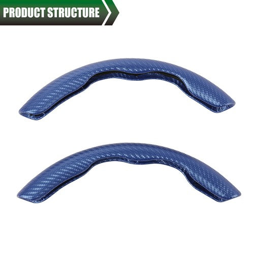Solid Spare Carbon Fiber Car Steering Wheel Booster Non-Slip Cover Accessories Universal 15"