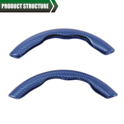 Solid Spare Carbon Fiber Car Steering Wheel Booster Non-Slip Cover Accessories Universal 15"