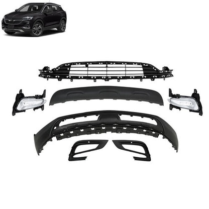 Solid Spare Black Plastic Front Bumper Complete With Grills For Buick Encore 2017-2022 New