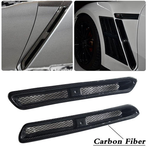 FIT 2008-2023 Nissan GT-R R35 CF Side Vents Only for TOP Secret Style Fenders