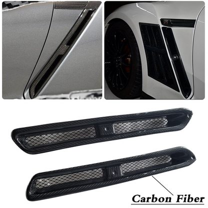 FIT 2008-2023 Nissan GT-R R35 CF Side Vents Only for TOP Secret Style Fenders