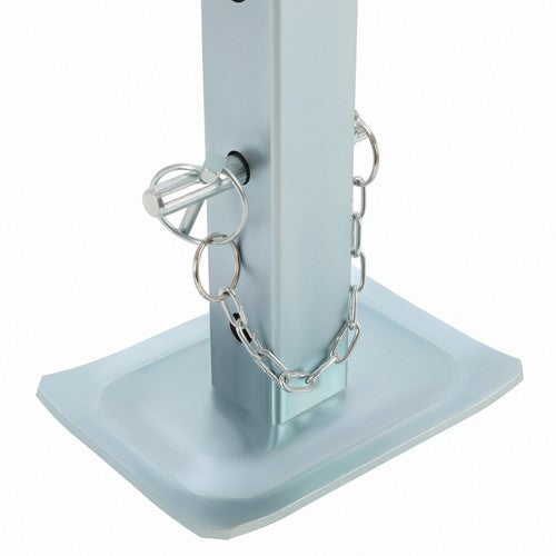 Solid Spare 8000lbs Jack Stand Drop Leg Foot Pad For Square Jacks W/ 2'' Tube Trailer Camper