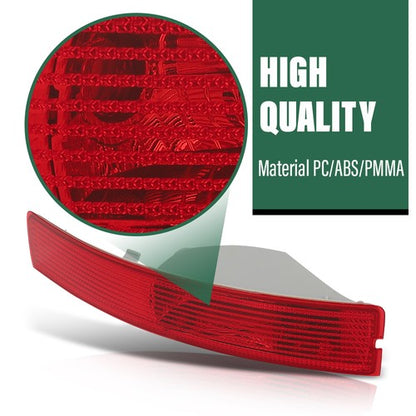 Solid Spare Fit For 2007-2014 Volvo CX90 Rear Bumper Reflector Side Marker Light Left Driver