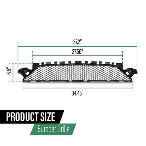 Solid Spare Front Center Bumper Grille Fit For Mercedes-Benz C300 C400 C450 AMG MB1036143