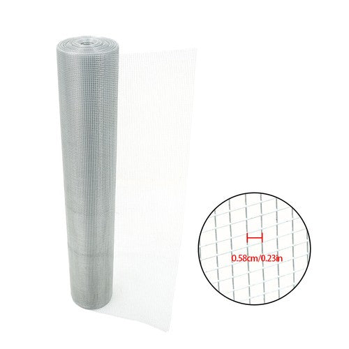 Solid Spare 1/4in 48in x100ft Hardware Cloth Galvanized Welded Mesh Wire Metal Chicken Fence