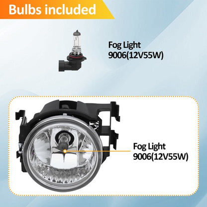 Fit 2013-2014 Subaru WRX STI Front Bumper Fog Lights W/ Bulbs Lamps LH&RH Pair