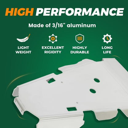 Solid Spare 3pc Skid Plate Aluminum Fit for Honda Rubicon IRS 500 2015-2019 & 520 2021