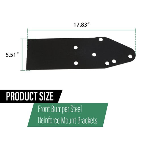 Solid Spare Front Bumper Tie-ins Frame Reinforce Plate Brackets Fit For Jeep Cherokee XJ MJ