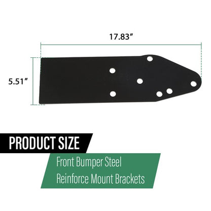 Solid Spare Front Bumper Tie-ins Frame Reinforce Plate Brackets Fit For Jeep Cherokee XJ MJ