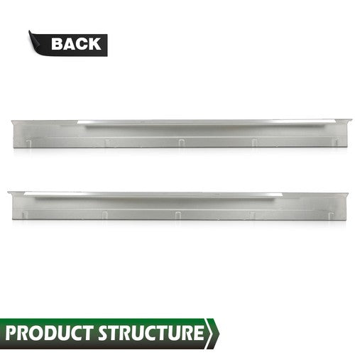 Solid Spare Rocker Panels Fit For 2014-2018 Chevrolet Silverado Extended Cab 4 Door PAIR