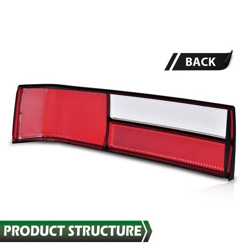 Solid Spare Fit For 87-93 Ford Mustang Fox Body LX Style Tail Light Taillamp Lens Right