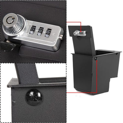 Solid Spare For Toyota 4Runner 2014-2024 Center Console Safe Gun Storage w/3 Digit Combo
