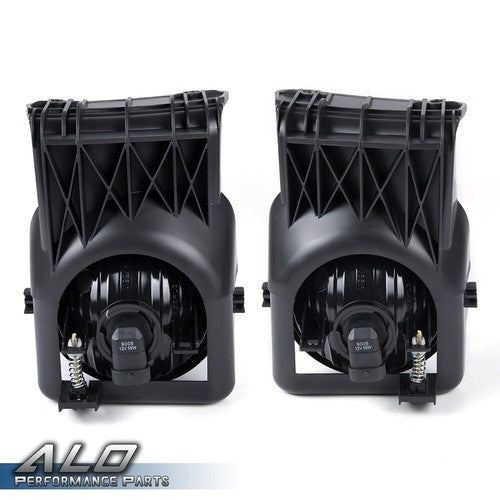 Solid Spare Bumper Fog Lights Left+Right Fit For 2003-2006 GMC Sierra 1500 2500 3500 Pickup