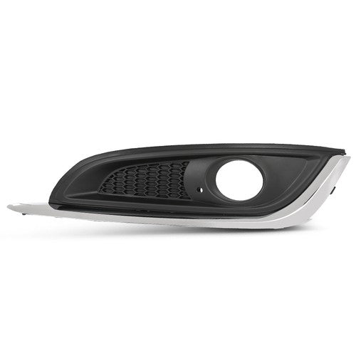 Solid Spare Fit For 2014-2017 Buick Regal Fog Light Bezel Lamp Cover w/ Chrome Trim Left