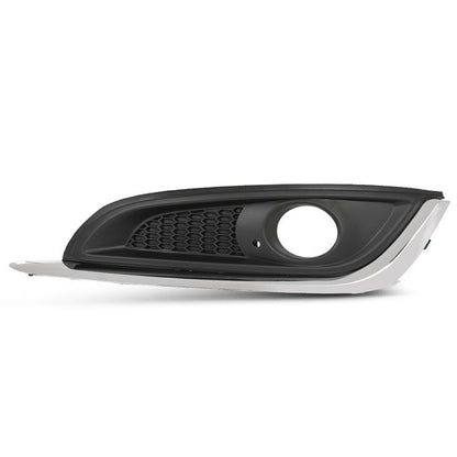 Solid Spare Fit For 2014-2017 Buick Regal Fog Light Bezel Lamp Cover w/ Chrome Trim Left