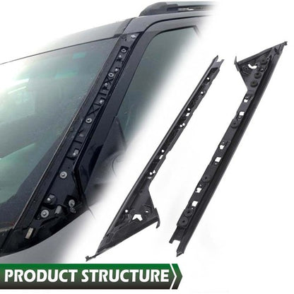 Solid Spare New Fit For 2011-2019 Ford Explorer Front Inner Windshield Pillar Trim Moldings