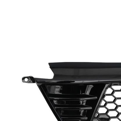 Fit 2022-2024 Honda Civic 4DR Glossy Black Front Bumper Lower Grille Honeycomb