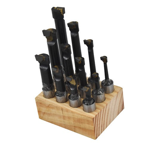 Solid Spare 5/8" BORING BAR SET PRO QUALITY 12 PCS CARBIDE TIPPED BARS 5/8" SHANK LATHE TOOL