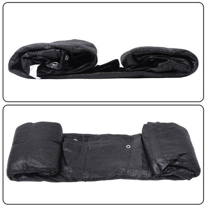 Solid Spare 4FTx25FT Black Heavy Duty Garden Privacy Fence Barrier Net With Zip Ties