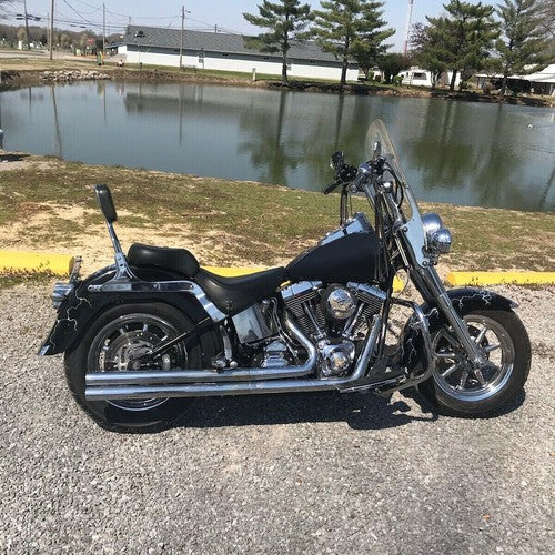 Solid Spare 26" Acrylic Windscreen Windshield For Harley Softail Deluxe Fat Boy FLS 2000-17