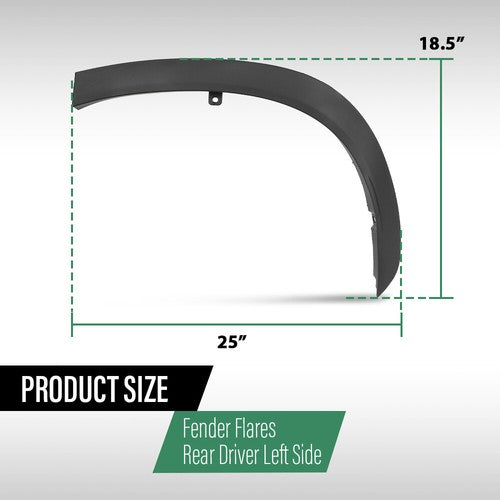 Solid Spare Fit For 2020-2023 Toyota Highlander Rear Left Side Wheel Arch Trim 750880E030