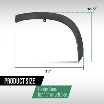 Solid Spare Fit For 2020-2023 Toyota Highlander Rear Left Side Wheel Arch Trim 750880E030