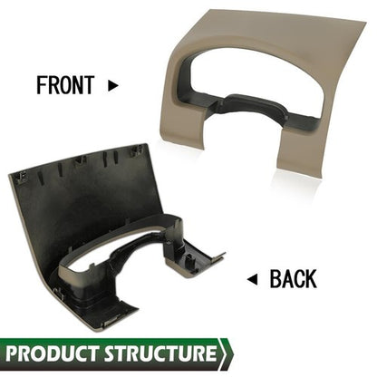Solid Spare Fit For 04-08 Ford F-150 Instrument Cluster Speedometer Dash Bezel Trim Beige