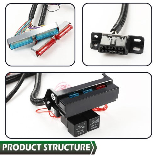 Solid Spare Fit For DBC LS1 97-06 T56 Or Non-Electric Trans Standalone Wiring Harness