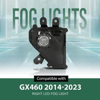 Solid Spare LED Fog Light Driving Lamp Right Passenger Side Fit For 14-23 Lexus GX460 GX400