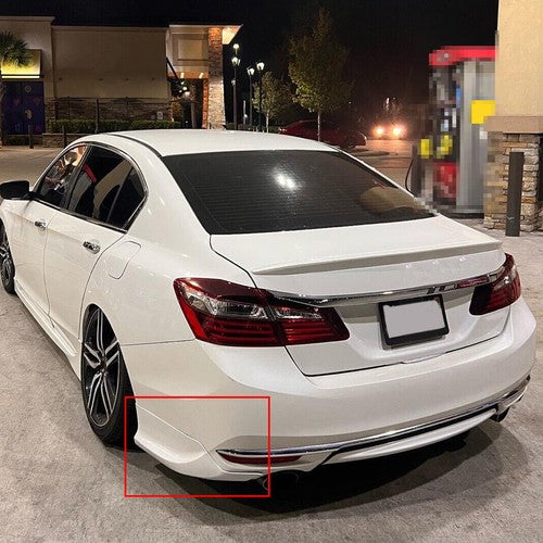Solid Spare Rear & Front Lip Side Apron Underbody 4PC For 16-17 Honda Accord Sedan HFP Style