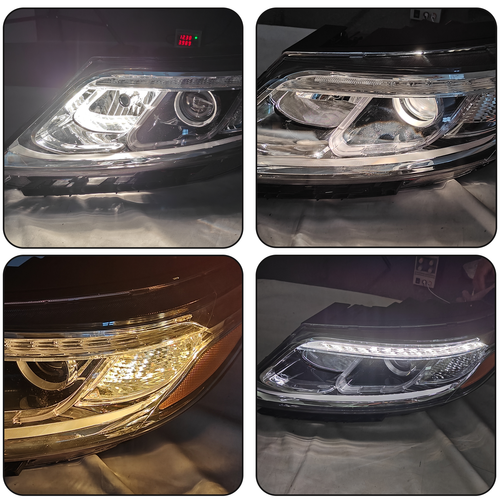 For 2014 2015 Kia Sorento EX SX Halogen W/LED DRL Projector Headlight Left Right