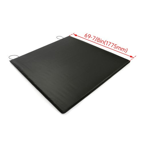 Solid Spare Soft Roll Up 5.8 FT Tonneau Cover w/Light For 07-25 GMC Sierra Silverado 1500