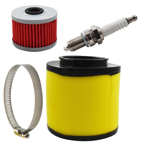 Solid Spare Air Oil Filter & Spark Plug For Honda Foreman 450 TRX450ES 4x4 ES 1999-2001