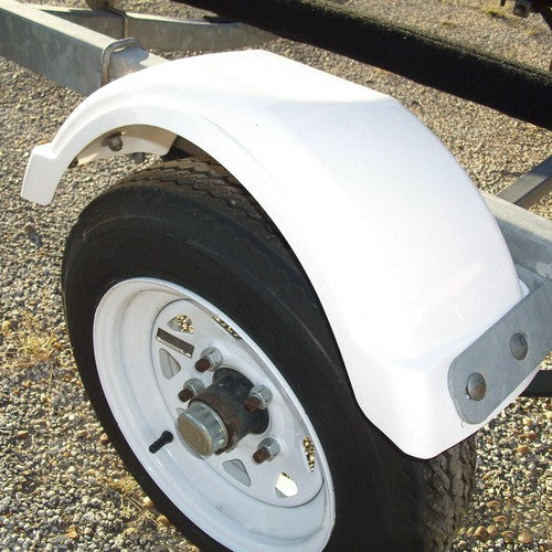 Solid Spare Set of 2 PWC/Jet Single Axle Trailer Fenders w/ Step for 8"-12" Tire Wheel