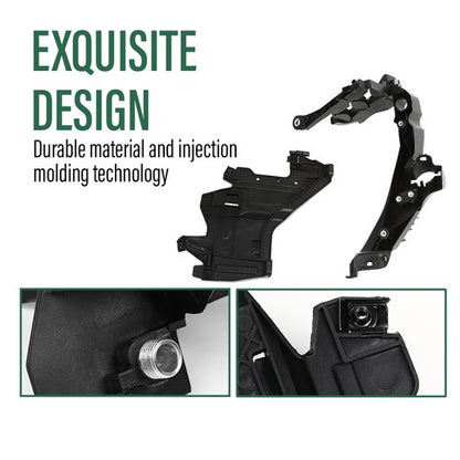 Solid Spare Fit For AUDI A4 B8 08-12 S4 Headlight Mount Bracket Support + Base Plate Kit