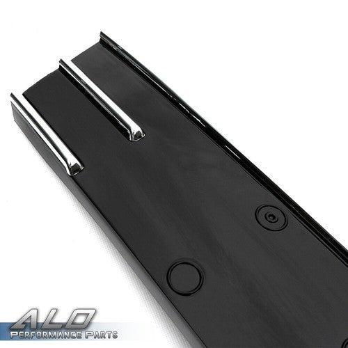 Solid Spare Fit For 2013-2016 Ford Escape Front Lower Bumper Grille Grill Kit W/ Chrome Trim