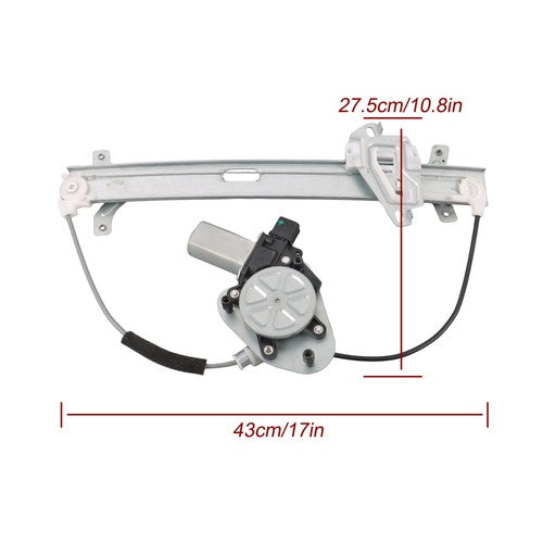 Solid Spare 741-304 Front LH Window Regulator w/ Motor For Honda Accord Coupe 2003-2007