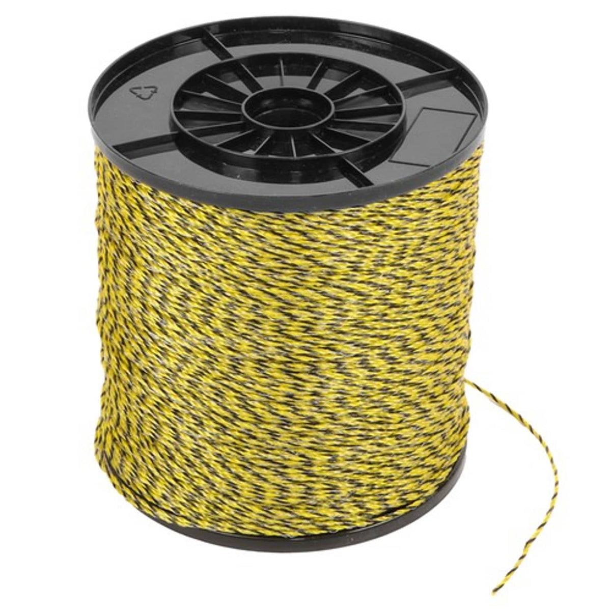 Solid Spare Yellow & Black 3500Ft 1067m 6 Stainless Steel Strands 1/8" Fence Wire