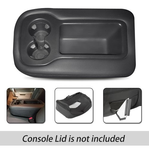 Solid Spare Console Jump Leather Armrest Cover For 2007-2014 Chevy Silverado 1500 2500 3500
