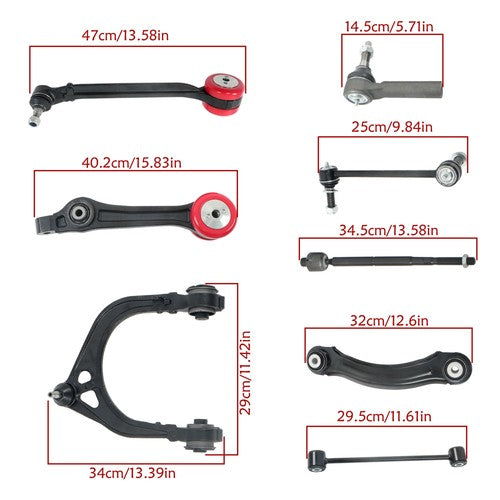 Solid Spare For Chrysler 300 2005-2010 20× Front Upper & Lower Control Arm Tie Rod Sway Bar