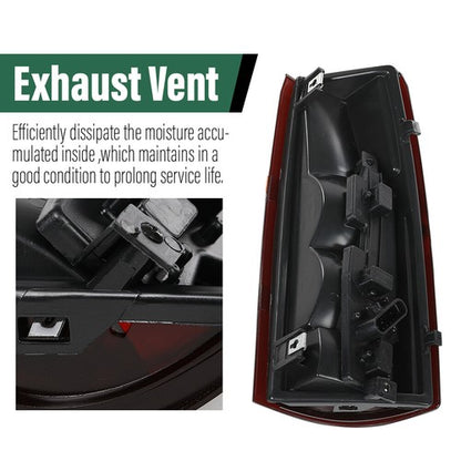 Solid Spare Fit For 88-99 Chevy Silverado GMC Sierra C/K Tail Lights Brake Lamps Smoke