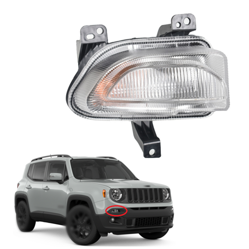 Solid Spare Turn Signal Light Assembly Passenger Clear For Jeep Renegade 2015 2016 2017 2018